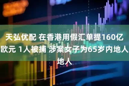 天弘优配 在香港用假汇单提160亿欧元 1人被捕 涉案女子为65岁内地人